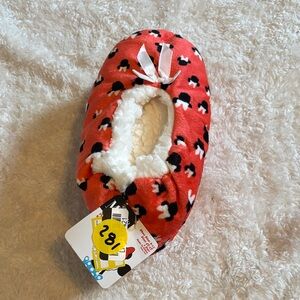 Disney Red and Black Kids Slippers